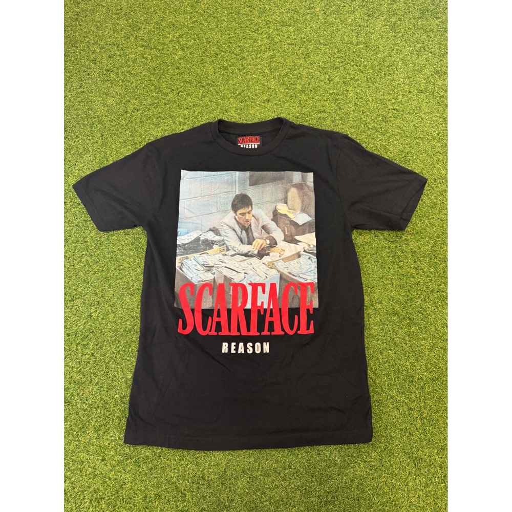 Reason Scarface Tony Montana Graphic T-Shirt Mens Medium Black Short Sleeve Tee